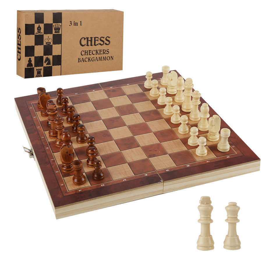 BMOT Schachspiel 3 in 1 Schach Schachspiel