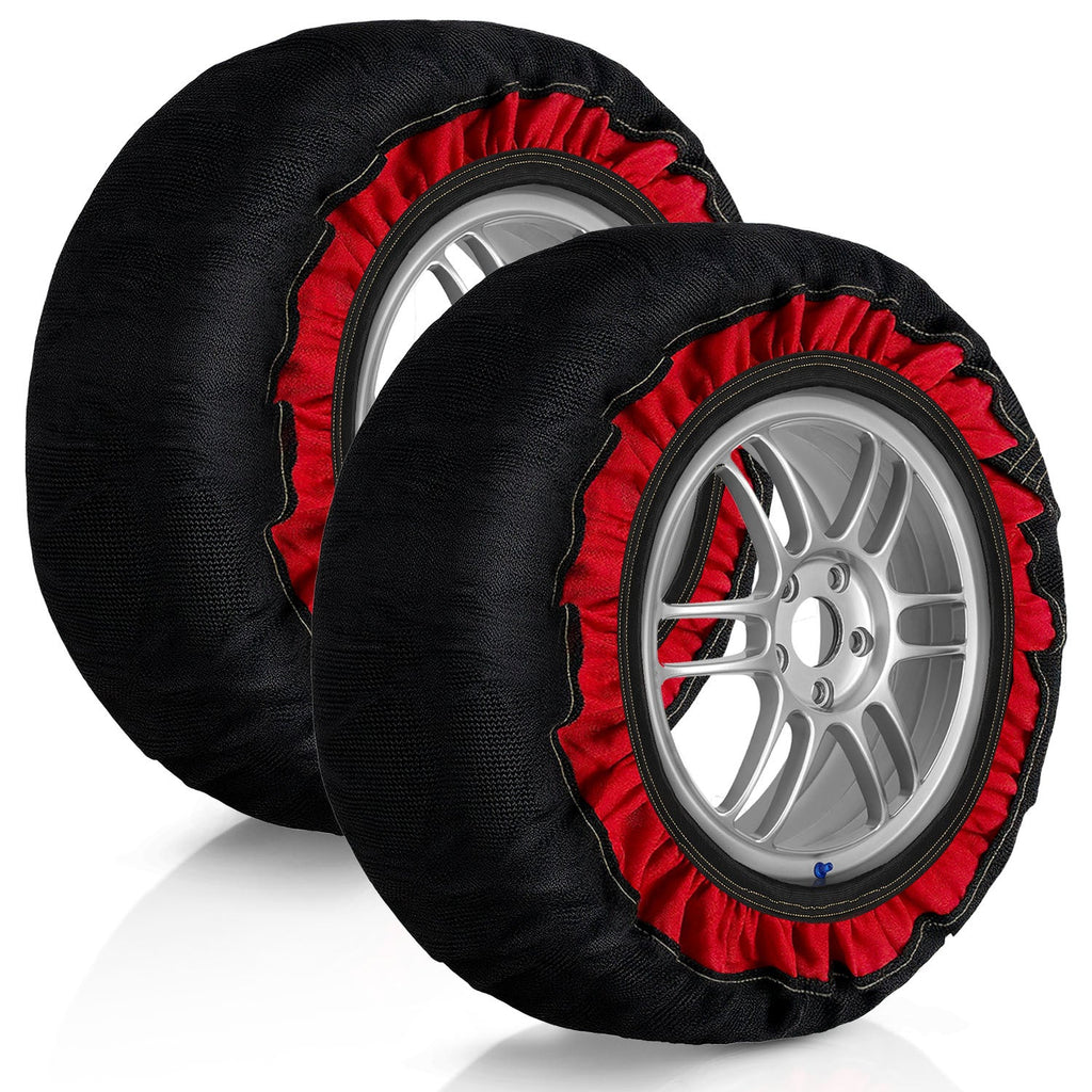 BMOT 2x Schneesocken für Reifen Auto Reifensocken Verdickte