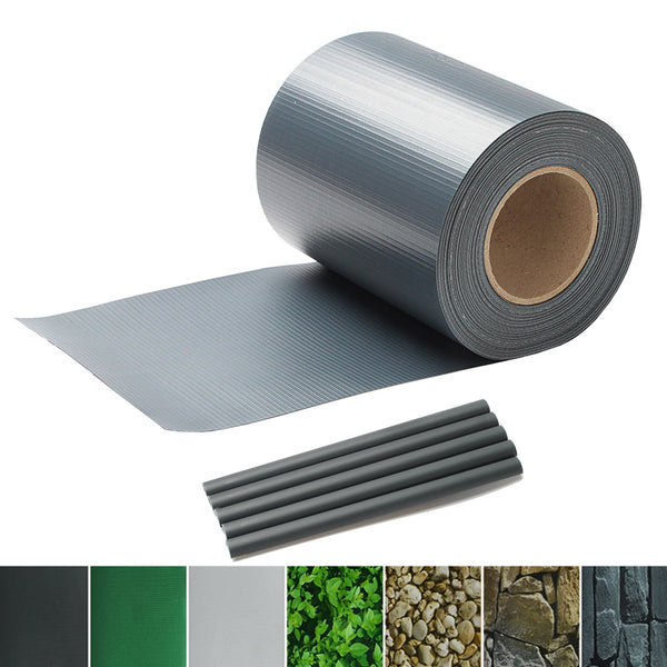 BMOT PVC Sichtschutz 35m 50m 70m Doppelstabmatten Streifen Zaunblende Zaunfolie Rolle