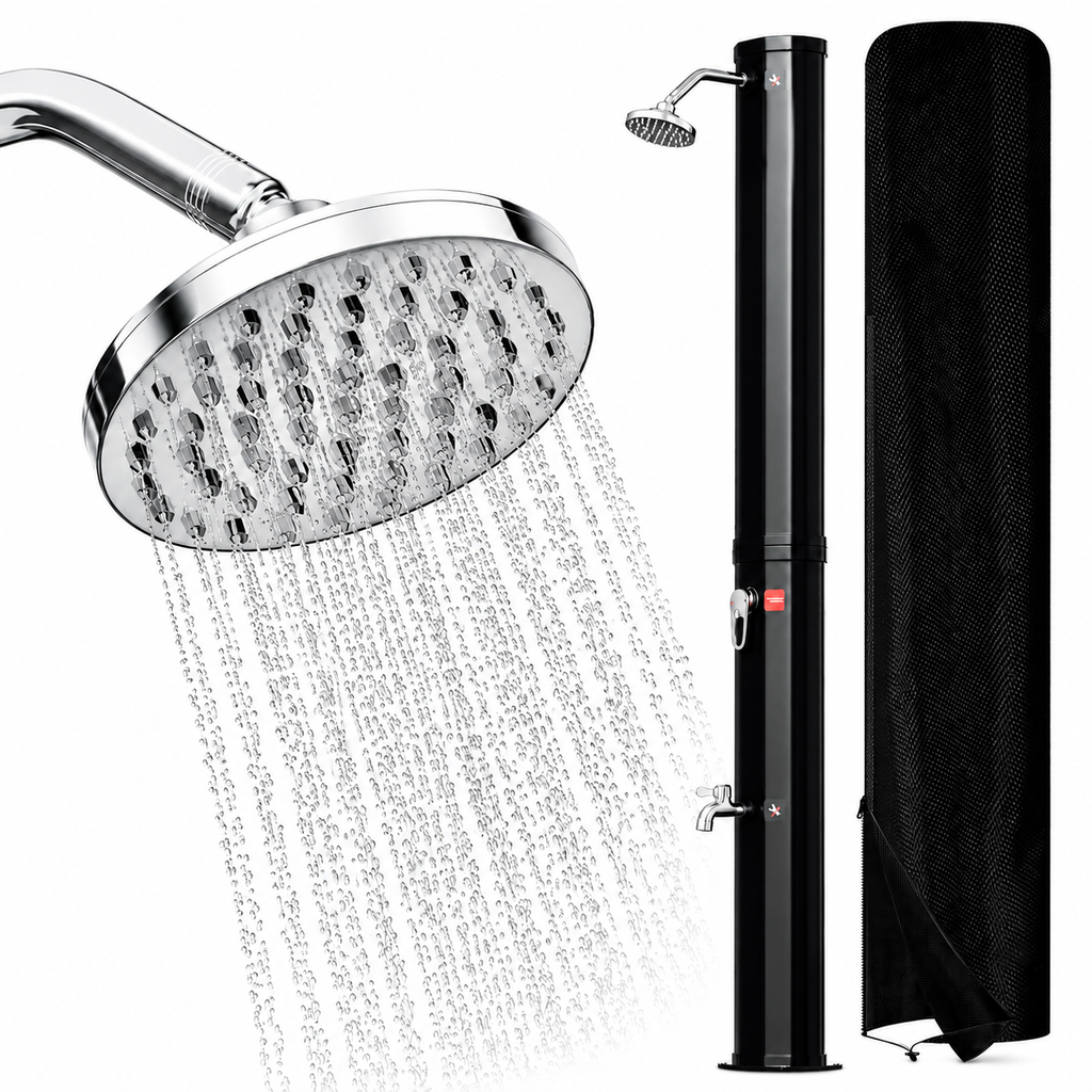 BMOT Solardusche 35L Gartendusche Inkl. Schutzhaube
