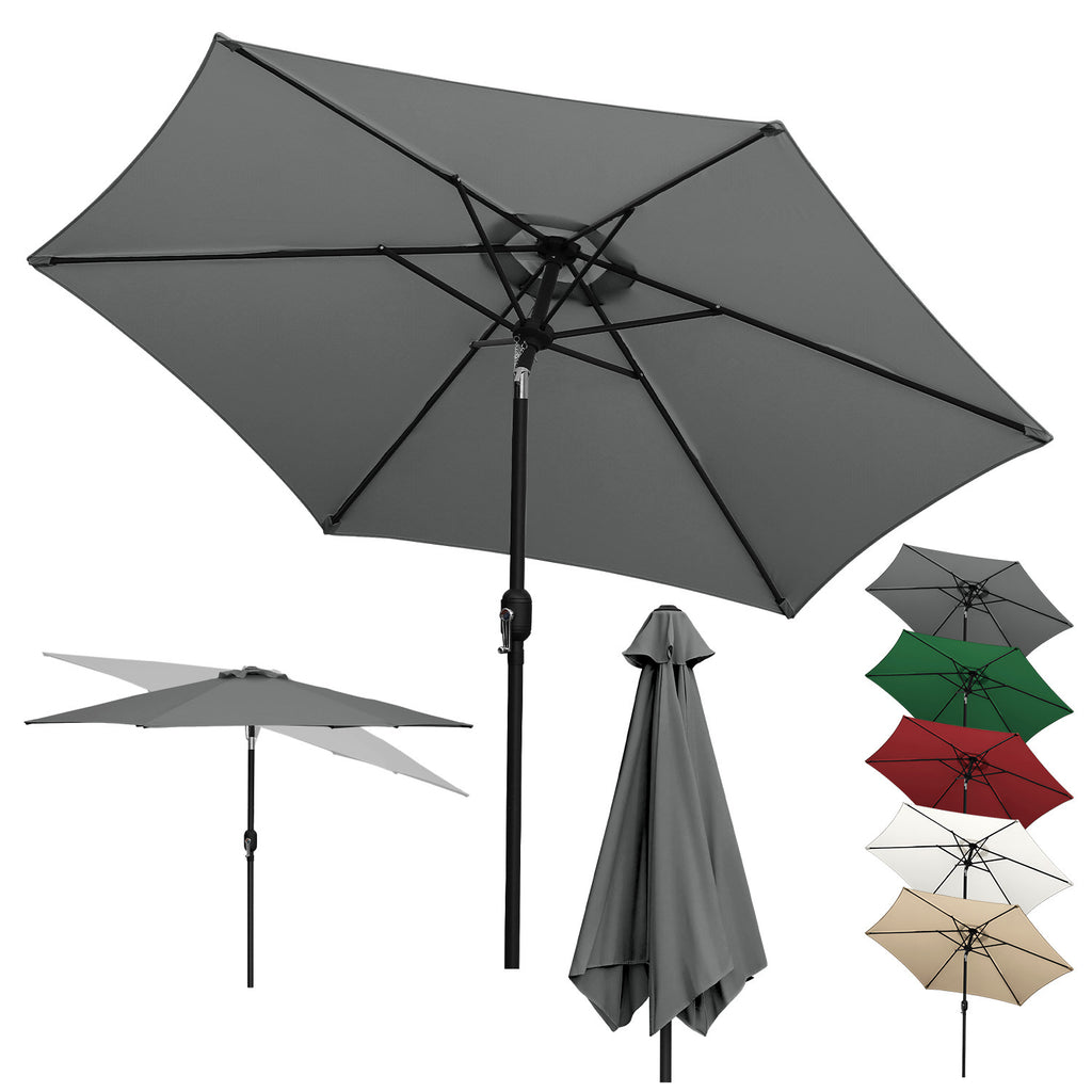 BMOT Sonnenschirm 2.7m Winkelverstellbar mit/ohne LED