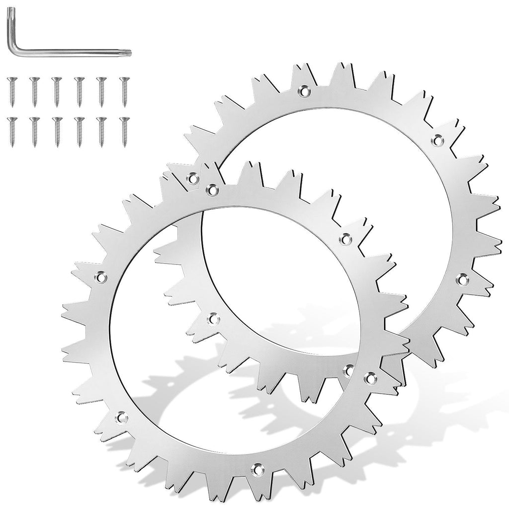 BMOT 2er Set silberne Roboter Rasenmäher Spikes