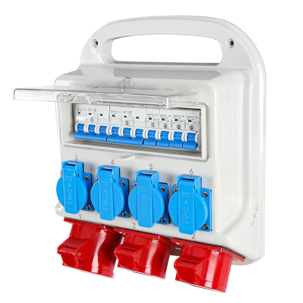 BMOT Wandverteiler 2 x CEE 16A 400V+1 x CEE 32A 400V+4 x 230V 5 Polig