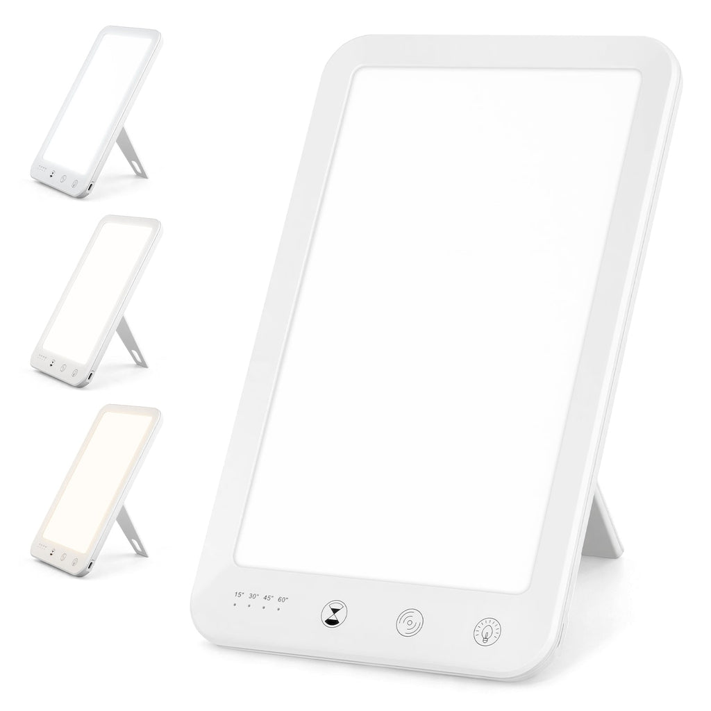 BMOT Tageslichtlampe Tageslicht 10000 Lux Lichttherapie LED Lampe Dimmbar SAD Timer