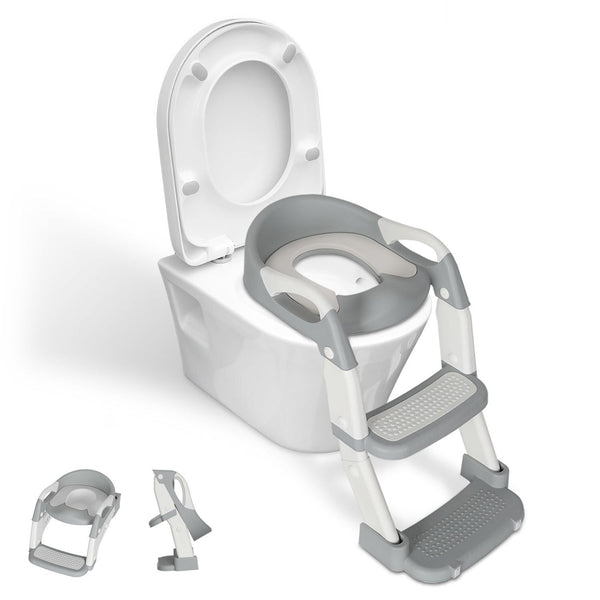 BMOT Toilettensitz mit Treppe 2-in-1 Toilettentrainer