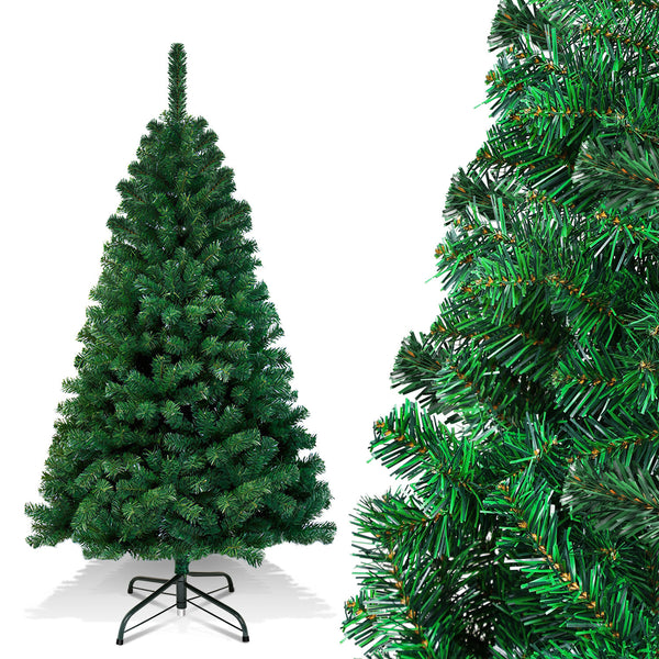 BMOT Künstlicher Weihnachtsbaum 120–210 cm, PVC Tannenbaum mit stabilem Standfuß