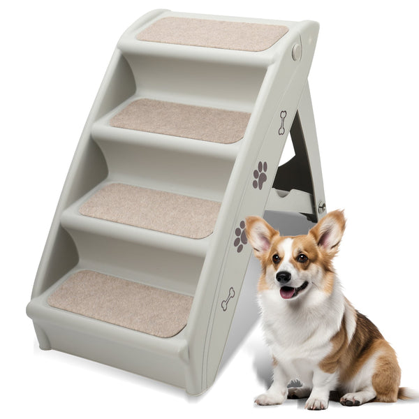 BMOT Hundetreppe Hunderampe Klappbare Maximale Belastung 75kg