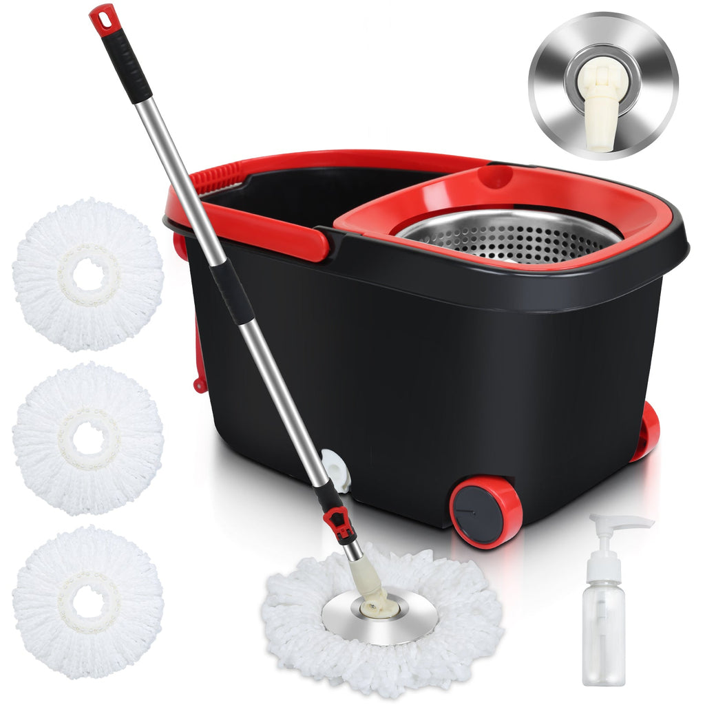 BMOT Wischmop Set Bodenwischer mit Eimer