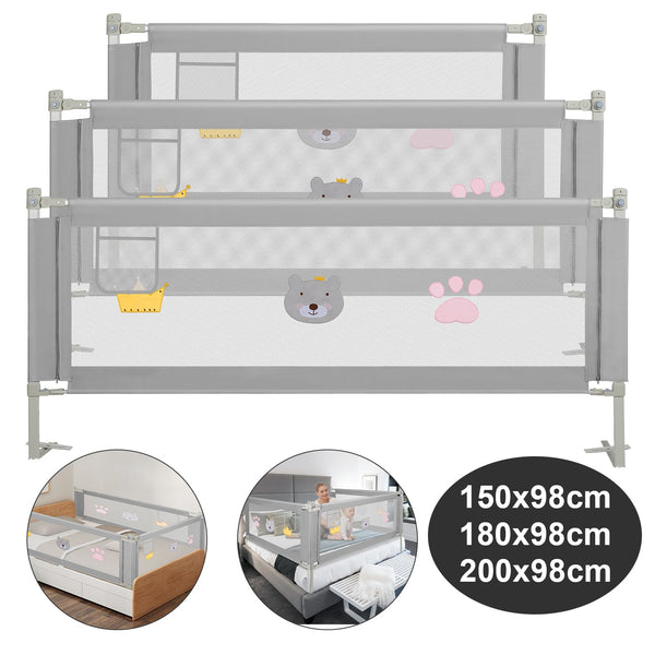 BMOT Bettgitter Rausfallschutz Höhenverstellbar