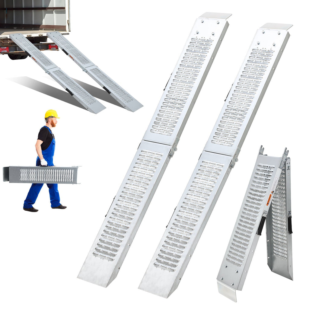 BMOT 2X Auffahrrampen Laderampen Faltbare PKW Belastung 400 kg