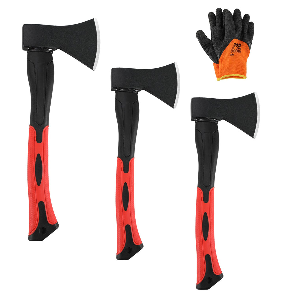 BMOT Spaltbeil Gartenaxt mit Handschuh 600g/800g/1000g