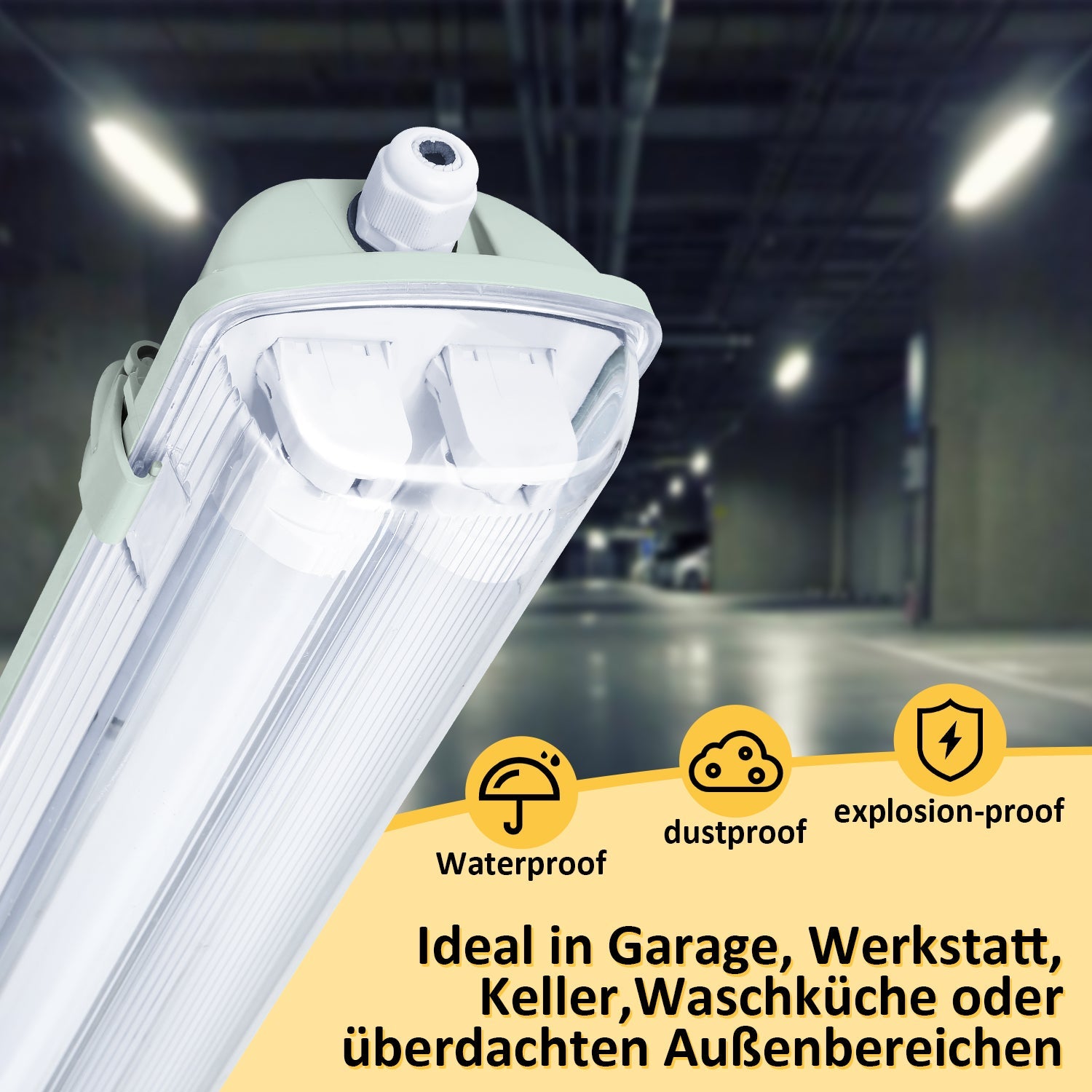 Müller-Licht Aquaprofi Sensor 120 Feuchtraumleuchte mit Bewegungsmelder LED 36 W Neutralweiß Grau (matt), Weiß kaufen Müller-Licht Aquaprofi Sensor 120 Feuchtraumleuchte mit Bewegungsmelder LED 36 W Neutralweiß Grau (matt), Weiß kaufen