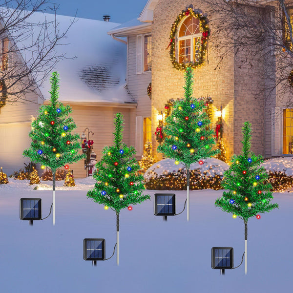 BMOT LED Solar Weihnachtsbaum Weihnachtsdeko 4/8 PCS