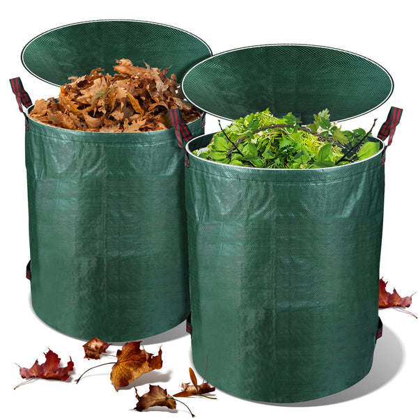 BMOT Gartenabfallsack Gartensack 272L mit Deckel