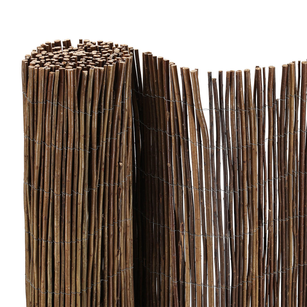 BMOT Weidenzaun Weidenmatte Sichtschutz Naturzaun