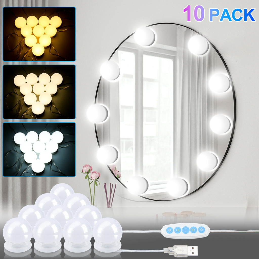 BMOT LED Spiegelleuchte Dimmbar für Make Up 10X