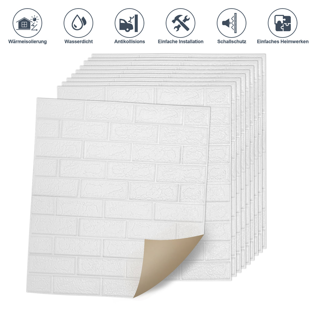 BMOT 3D Wandpaneele Selbstklebend Tapete