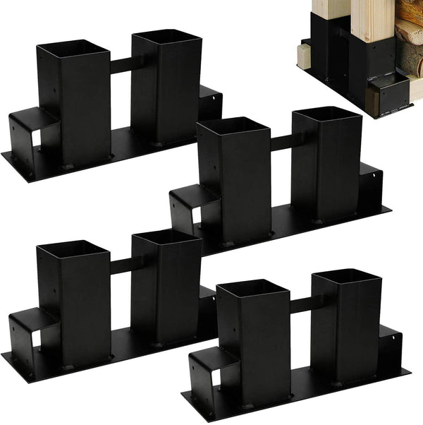 BMOT 4x Stapelhilfe Holzstapelhilfe Brennholz Holzstapelhalter