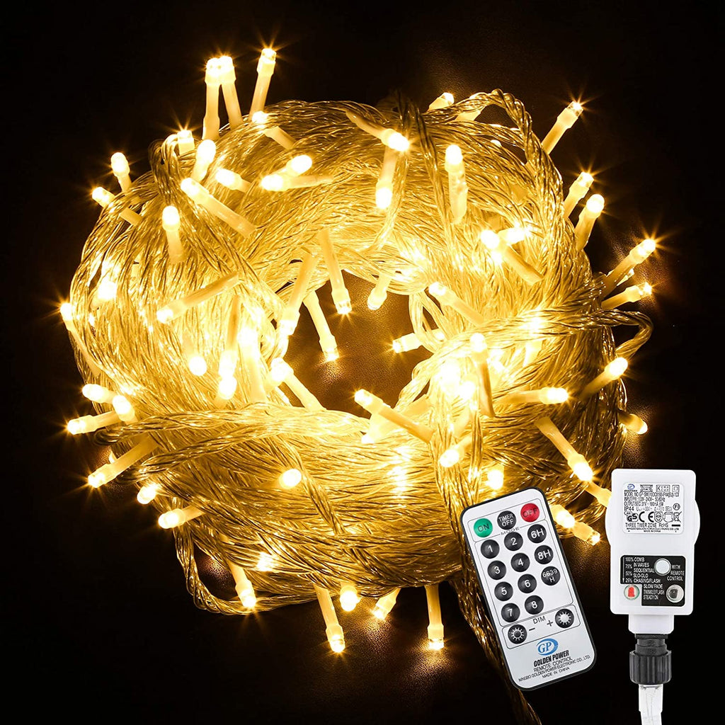 BMOT LED Lichterkette mit Fernbedienung/Timer IP44 8 Modi