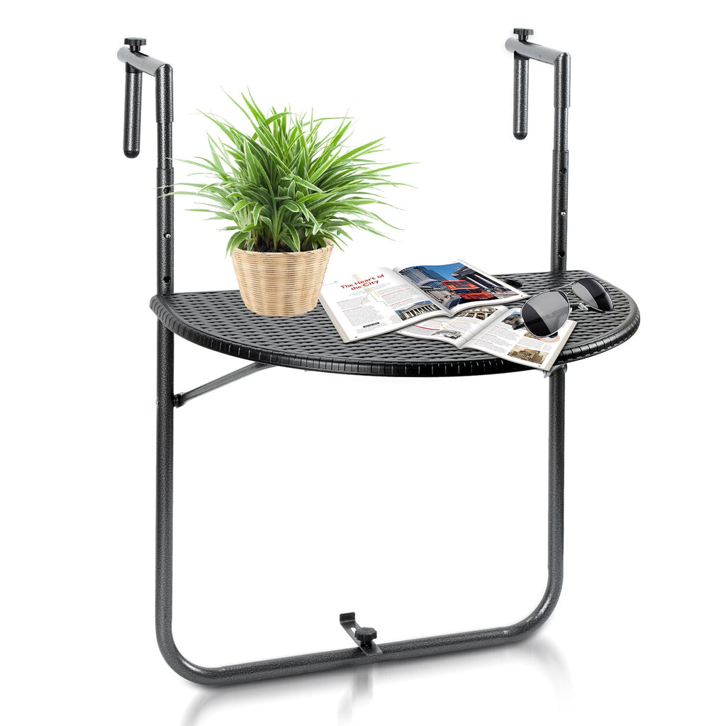 BMOT Balkonhängetisch Klappbar Balkontisch zum Einhängen