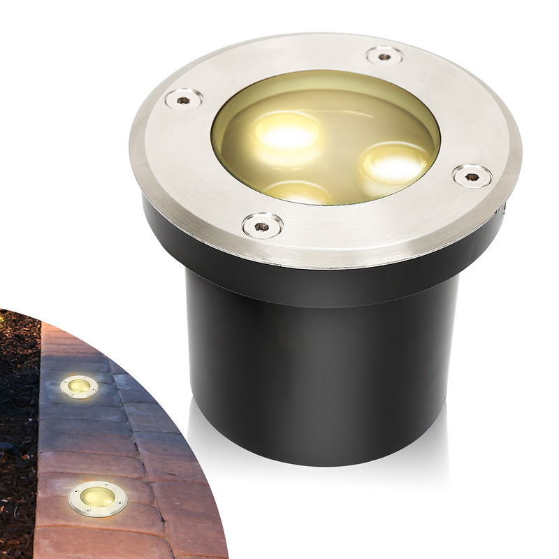 BMOT Bodenleuchte 3W Außenleuchte Gartenstrahler Warmweiß