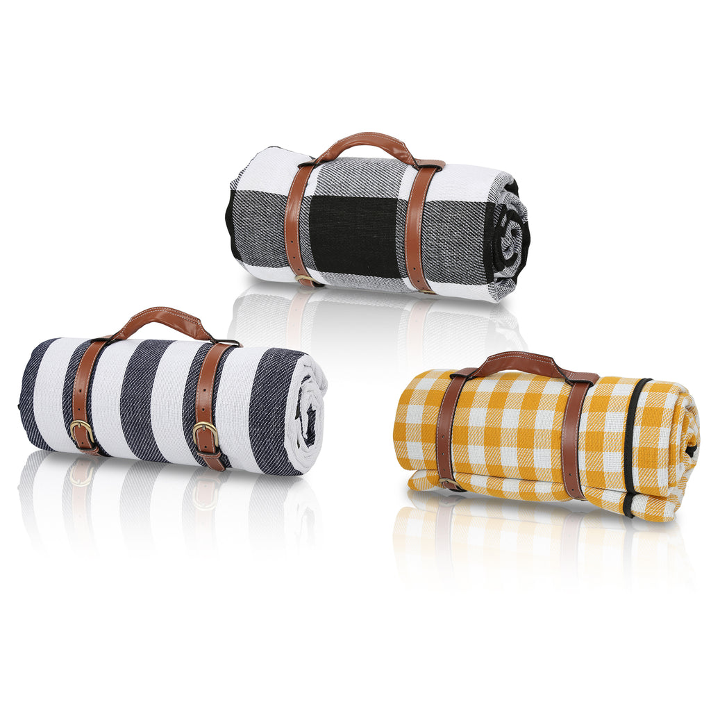 BMOT Picknickdecke Stranddecke Tragbar (200×200cm)