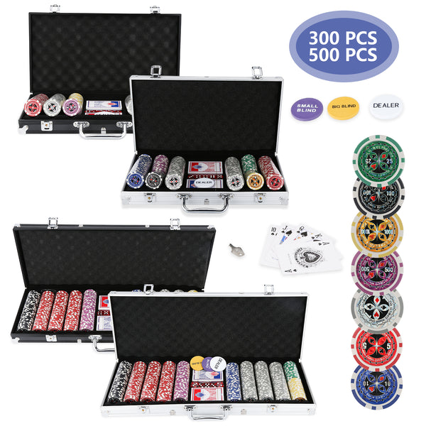 BMOT Poker set Pokerchips mit Aluminium Gehäuse