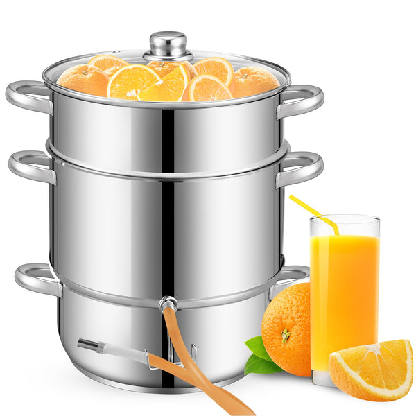 BMOT Dampfentsafter 8L Edelstahl Saftkocher