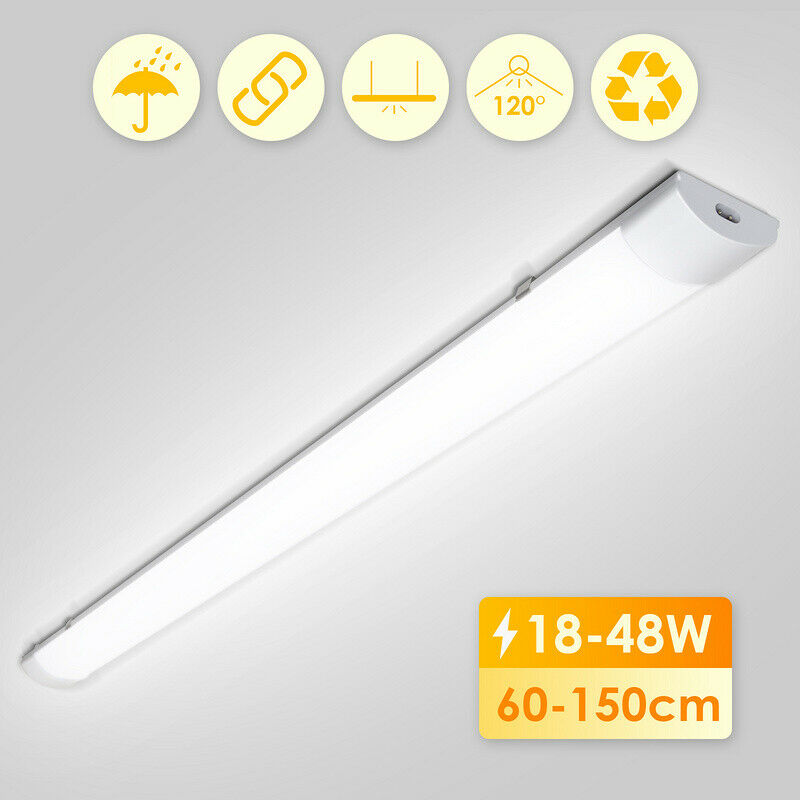 BMOT LED Feuchtraumleuchte Neutralweiß 4000K 18W/36W/48W