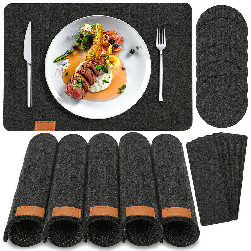 BMOT Tischset Filz Platzdeckchen Platzset 18pcs