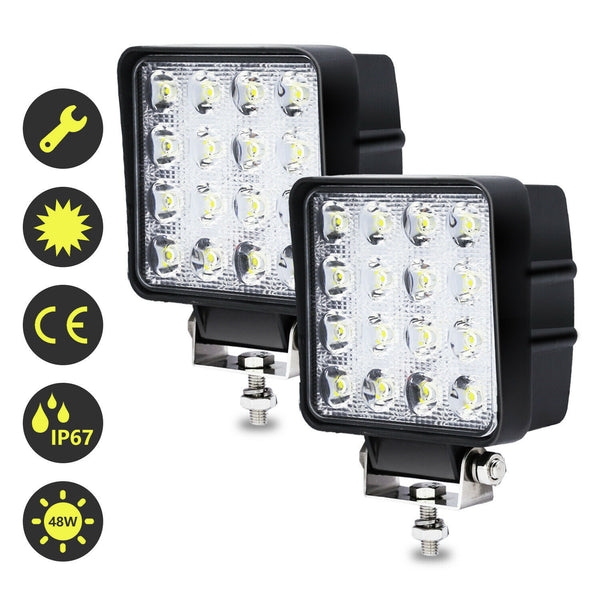 BMOT LED Arbeitsscheinwerfer 2X 48W Scheinwerfer