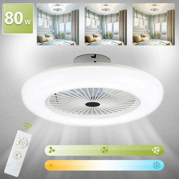 BMOT Deckenventilator mit Beleuchtung 80W mit Fernbedienung