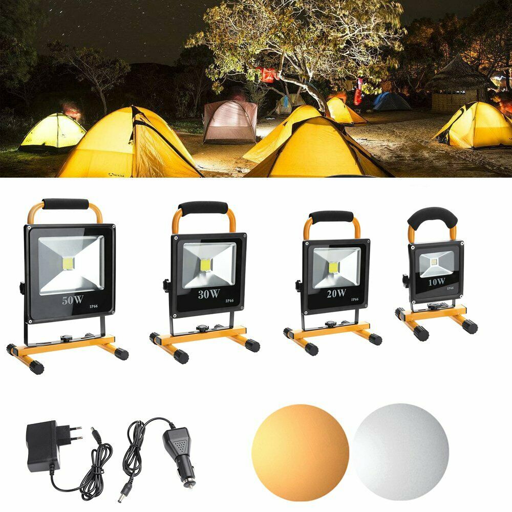 BMOT Akku Baustrahler Arbeitsleuchte Campinglampe