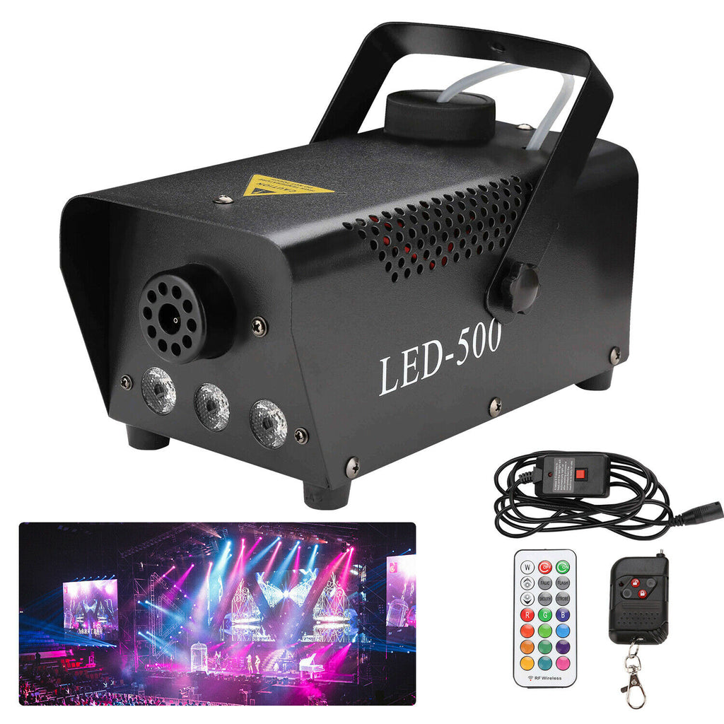 BMOT Nebelmaschine 500W Mit Funk Fernbedienung RGB Rauch
