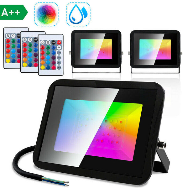 BMOT RGB LED Fluter Bunt Wasserdicht 10W-30W