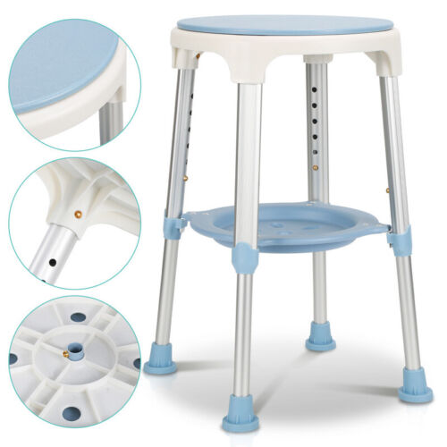 BMOT Duschhocker Duschstuhl mit Regal 360° Drehbar